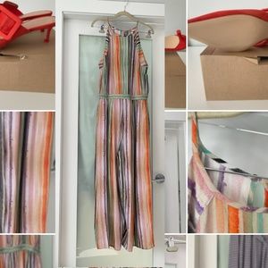 Anthropologie. Beautiful watercolour jumpsuit. size 1X